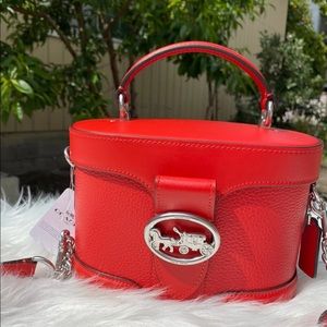 Coach Georgie Gem Crossbody Red